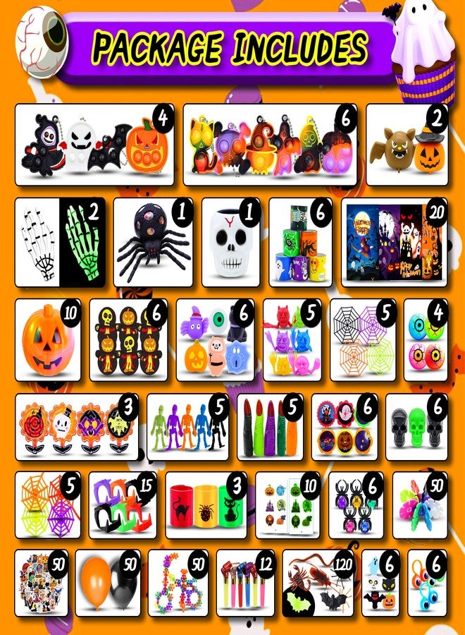 Pistroy 586 PCS Halloween Party Favors for Kids, Bulk Toys for Trick or Treat Non Candy Fillers Classroom Prizes Goodie Bags Stuffers Treasure Box Gifts - Image 2